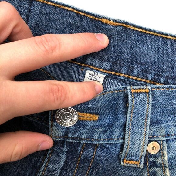 True Religion Jeans Size 32 SLIM Flap T Blue - Picture 5 of 10